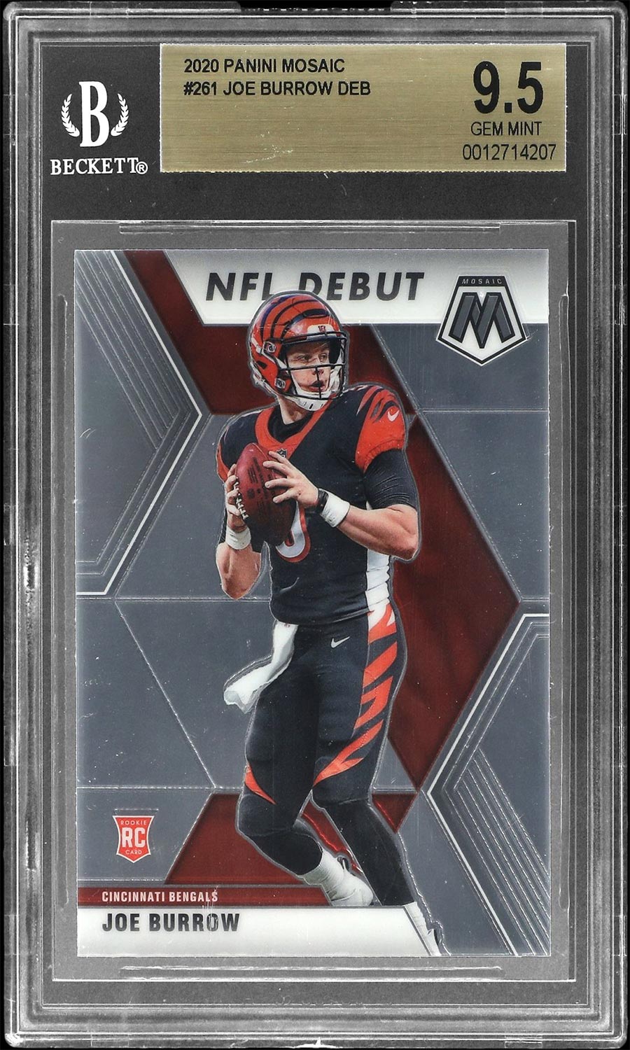 JOE BURROW 2020 Panini Mosaic NFL DEBUT RC *CSG orders 9*