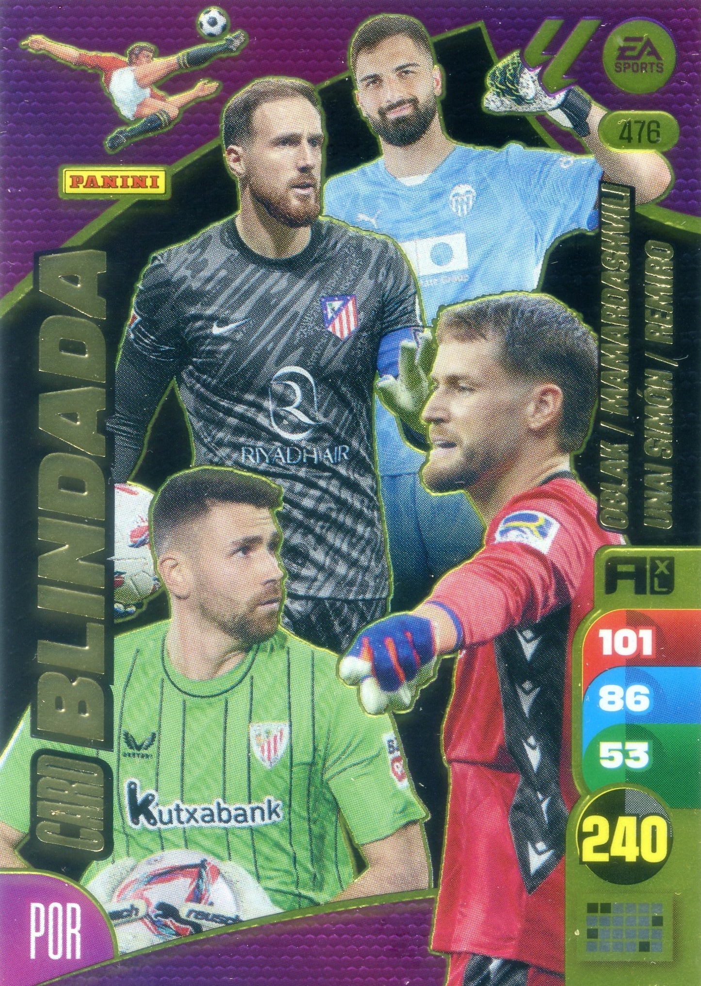 Panini Adrenalyn XL La Liga 2024/2025 476 CARD BLINDADA 1ª Edic